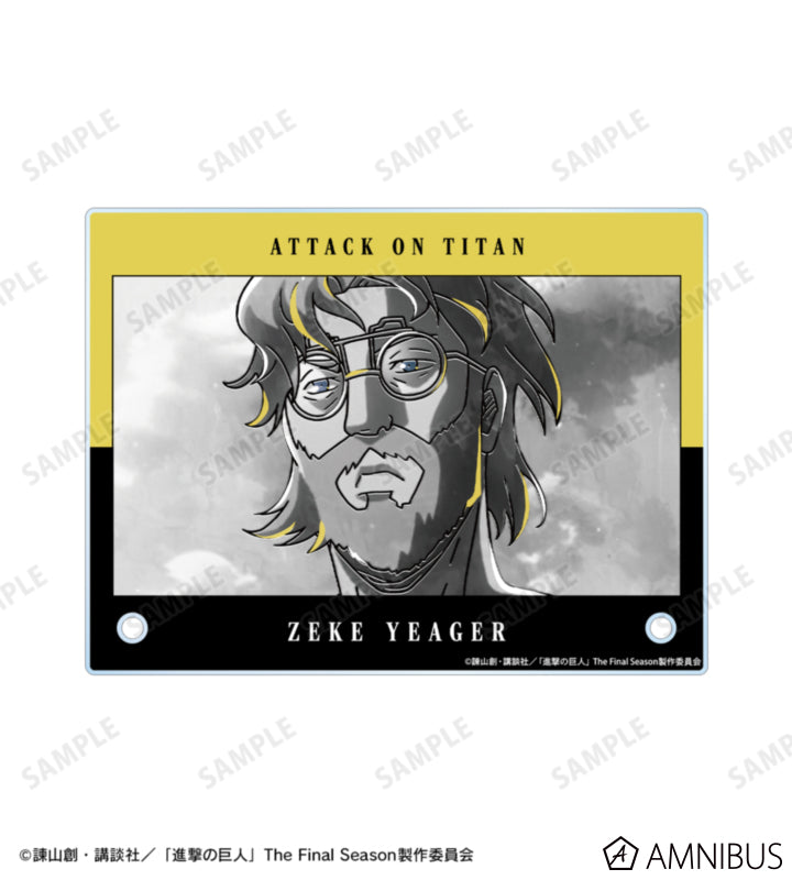 Attack on Titan Ani-Art BLACK LABEL Vol. 3 - A6 Acrylic Panels Zeke Yeager, official product view 4
