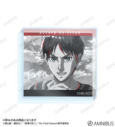 Attack on Titan Ani-Art BLACK LABEL Vol. 3 - Acrylic Mascots Eren Yeager, official product view 2