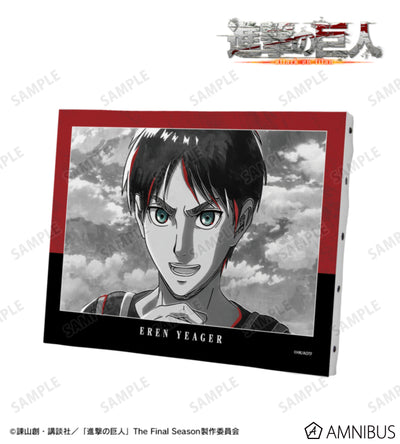 Attack on Titan Ani-Art BLACK LABEL Vol. 3 - F0 Canvas Boards Eren Yeager, official product view 1
