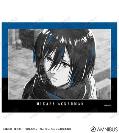 Attack on Titan Ani-Art BLACK LABEL Vol. 3 - F0 Canvas Boards Mikasa Ackerman, official product view 2