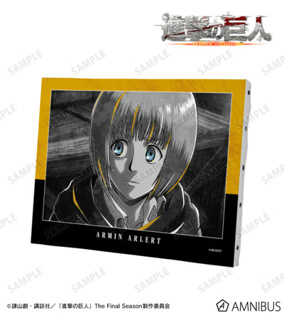 Attack on Titan Ani-Art BLACK LABEL Vol. 3 - F0 Canvas Boards Armin Arlert, official product view 1