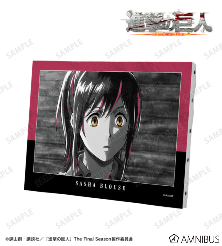 Attack on Titan Ani-Art BLACK LABEL Vol. 3 - F0 Canvas Boards Sasha Braus, official product view 1