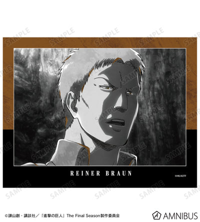 Attack on Titan Ani-Art BLACK LABEL Vol. 3 - F0 Canvas Boards Reiner Braun, official product view 2