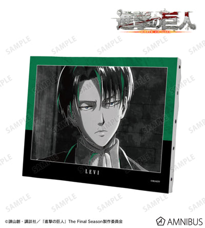 Attack on Titan Ani-Art BLACK LABEL Vol. 3 - F0 Canvas Boards Levi Ackerman, official product view 1