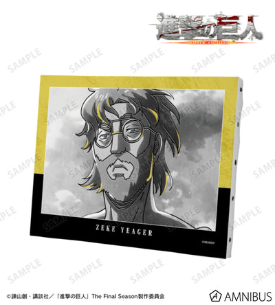 Attack on Titan Ani-Art BLACK LABEL Vol. 3 - F0 Canvas Boards Zeke Yeager, official product view 1