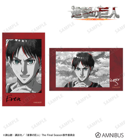 Attack on Titan Ani-Art BLACK LABEL Vol. 3 - Two-Piece Ani-Frame Card Sets Eren Yeager, official product view 1