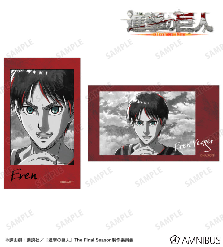 Attack on Titan Ani-Art BLACK LABEL Vol. 3 - Two-Piece Ani-Frame Card Sets Eren Yeager, official product view 1