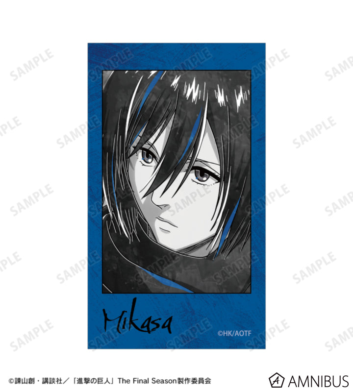 Attack on Titan Ani-Art BLACK LABEL Vol. 3 - Two-Piece Ani-Frame Card Sets Mikasa Ackerman, official product view 2