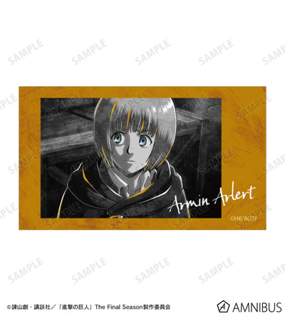 Attack on Titan Ani-Art BLACK LABEL Vol. 3 - Two-Piece Ani-Frame Card Sets Armin Arlert, official product view 3