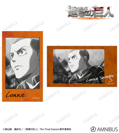 Attack on Titan Ani-Art BLACK LABEL Vol. 3 - Two-Piece Ani-Frame Card Sets Connie Springer, official product view 1