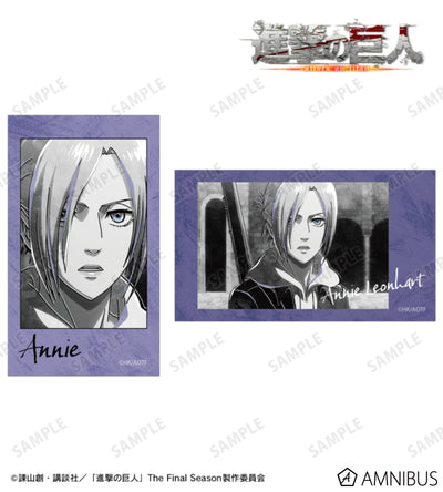 Attack on Titan Ani-Art BLACK LABEL Vol. 3 - Two-Piece Ani-Frame Card Sets Annie Leonhart, official product view 1