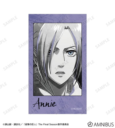 Attack on Titan Ani-Art BLACK LABEL Vol. 3 - Two-Piece Ani-Frame Card Sets Annie Leonhart, official product view 2