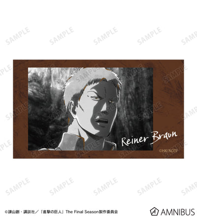 Attack on Titan Ani-Art BLACK LABEL Vol. 3 - Two-Piece Ani-Frame Card Sets Reiner Braun, official product view 3