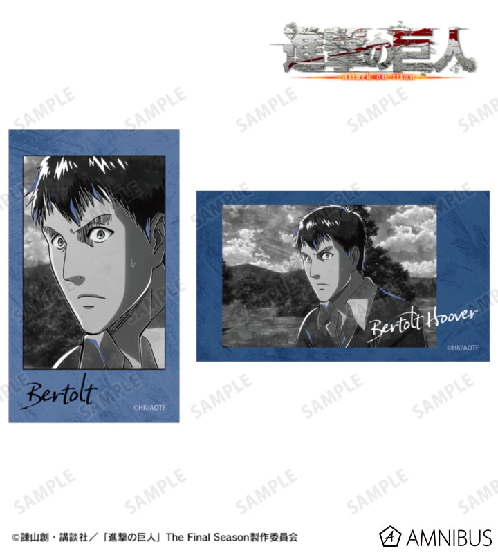 Attack on Titan Ani-Art BLACK LABEL Vol. 3 - Two-Piece Ani-Frame Card Sets Bertolt Hoover, official product view 1