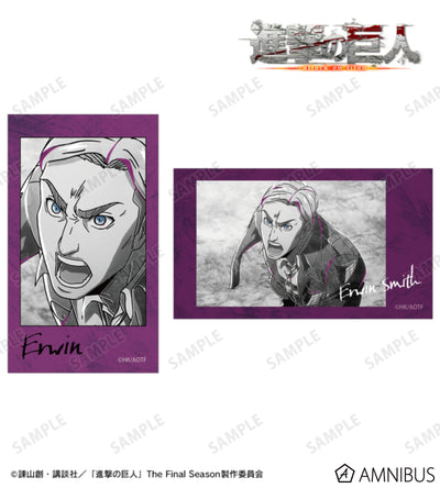 Attack on Titan Ani-Art BLACK LABEL Vol. 3 - Two-Piece Ani-Frame Card Sets Erwin Smith, official product view 1