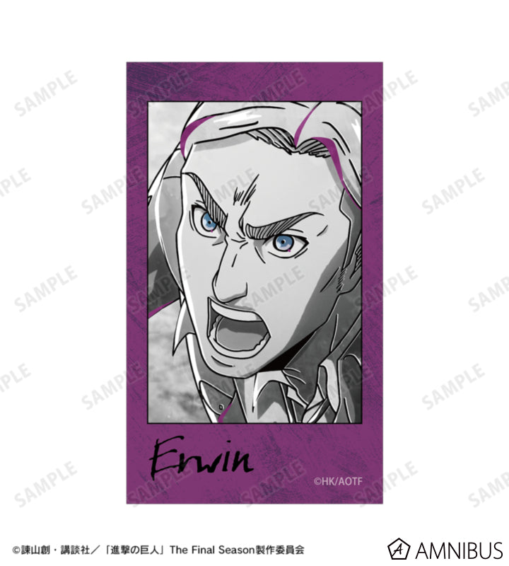 Attack on Titan Ani-Art BLACK LABEL Vol. 3 - Two-Piece Ani-Frame Card Sets Erwin Smith, official product view 2