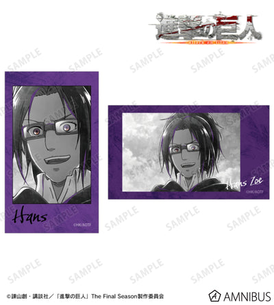 Attack on Titan Ani-Art BLACK LABEL Vol. 3 - Two-Piece Ani-Frame Card Sets Hange Zoe, official product view 1