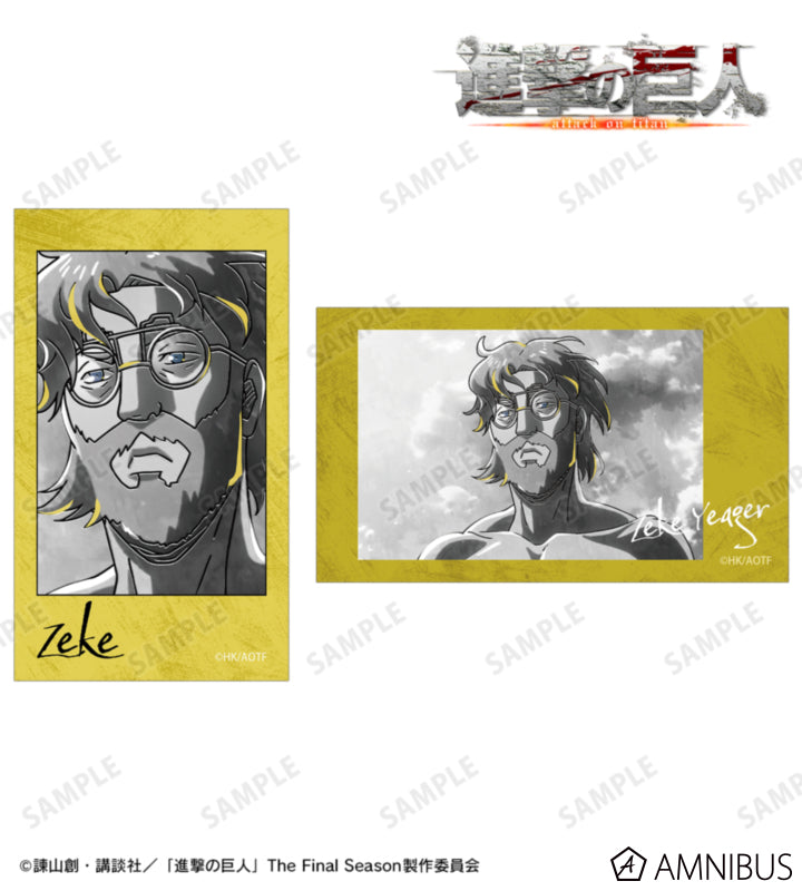 Attack on Titan Ani-Art BLACK LABEL Vol. 3 - Two-Piece Ani-Frame Card Sets Zeke Yeager, official product view 1