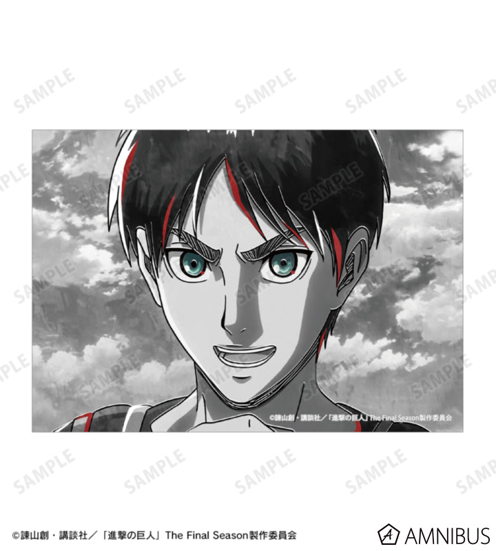 Attack on Titan Ani-Art BLACK LABEL Vol. 3 - Two-Piece Bromide Print Sets Eren Yeager, official product view 2