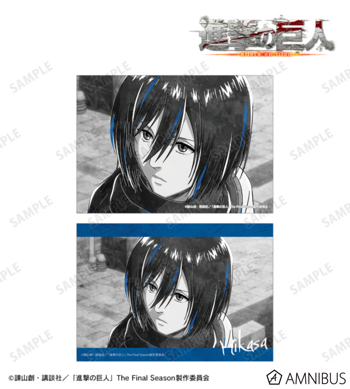 Attack on Titan Ani-Art BLACK LABEL Vol. 3 - Two-Piece Bromide Print Sets Mikasa Ackerman, official product view 1