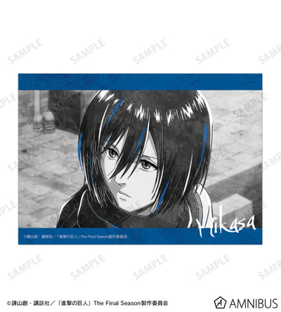 Attack on Titan Ani-Art BLACK LABEL Vol. 3 - Two-Piece Bromide Print Sets Mikasa Ackerman, official product view 3