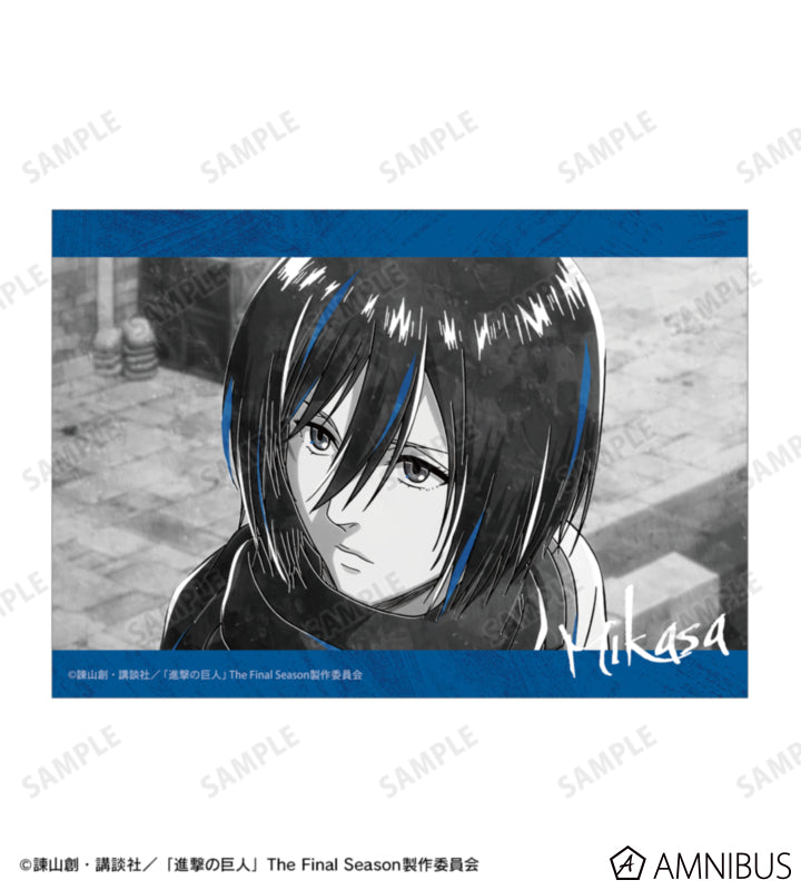 Attack on Titan Ani-Art BLACK LABEL Vol. 3 - Two-Piece Bromide Print Sets Mikasa Ackerman, official product view 3