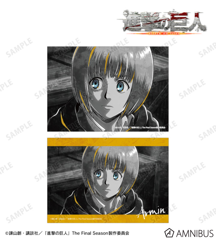 Attack on Titan Ani-Art BLACK LABEL Vol. 3 - Two-Piece Bromide Print Sets Armin Arlert, official product view 1