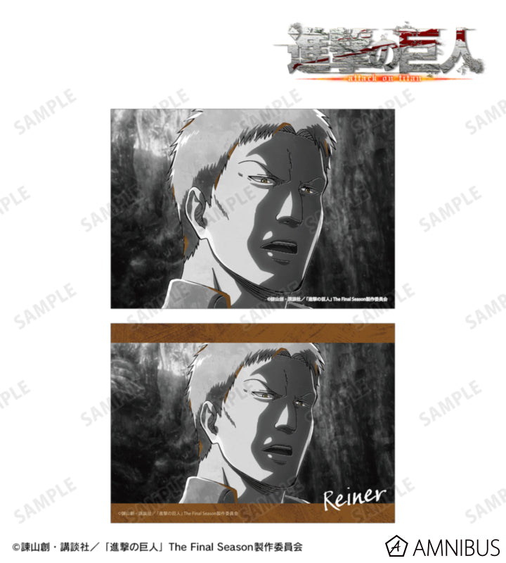 Attack on Titan Ani-Art BLACK LABEL Vol. 3 - Two-Piece Bromide Print Sets Reiner Braun, official product view 1