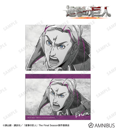 Attack on Titan Ani-Art BLACK LABEL Vol. 3 - Two-Piece Bromide Print Sets Erwin Smith, official product view 1