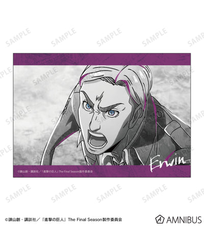 Attack on Titan Ani-Art BLACK LABEL Vol. 3 - Two-Piece Bromide Print Sets Erwin Smith, official product view 3