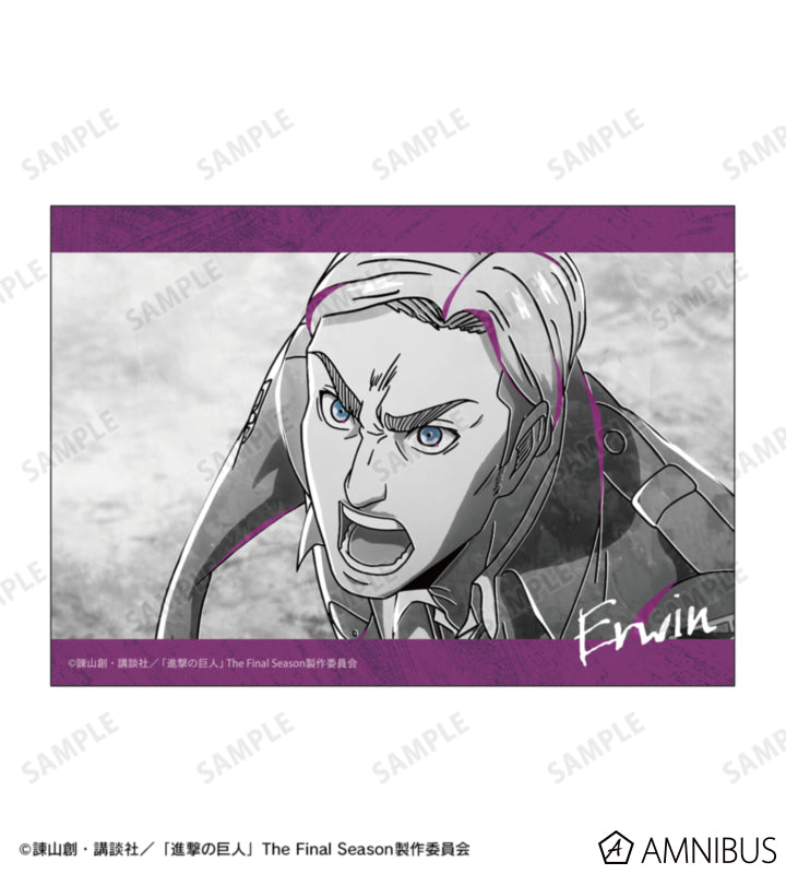 Attack on Titan Ani-Art BLACK LABEL Vol. 3 - Two-Piece Bromide Print Sets Erwin Smith, official product view 3