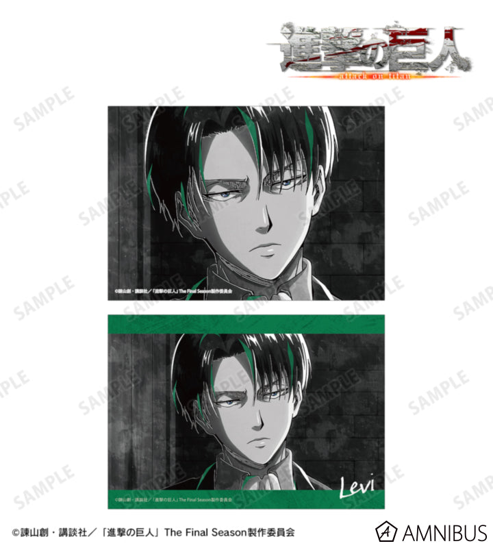 Attack on Titan Ani-Art BLACK LABEL Vol. 3 - Two-Piece Bromide Print Sets Levi Ackerman, official product view 1