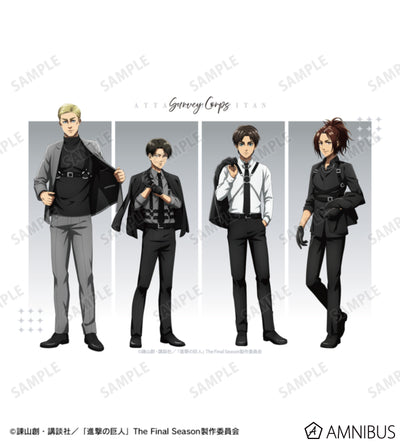Attack on Titan Harness Style Ver. - F0 Canvas Boards Group Illustration, official product view 2