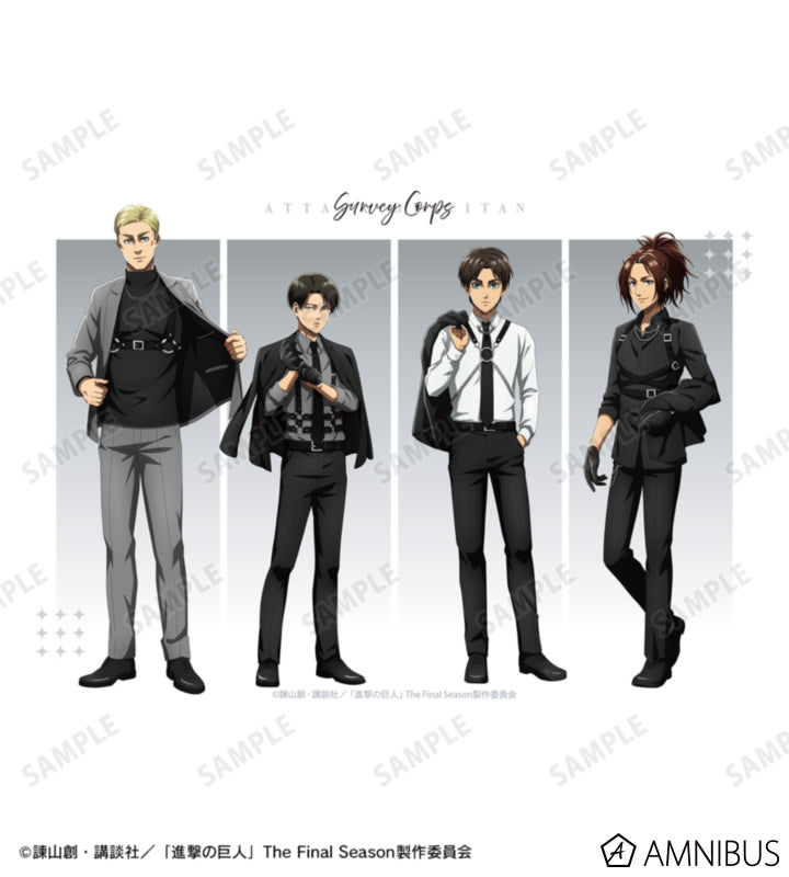 Attack on Titan Harness Style Ver. - F0 Canvas Boards Group Illustration, official product view 2