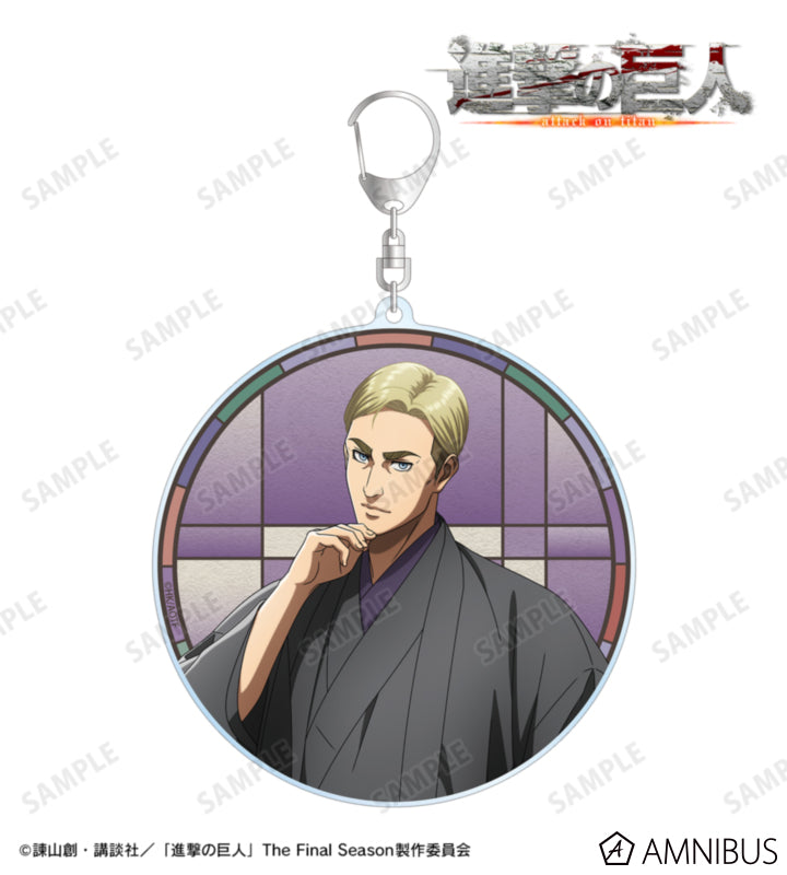 Attack on Titan Kimono Ver. BIG Acrylic Keychains - Erwin Smith, official view 1