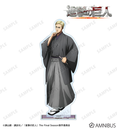 Attack on Titan Kimono Ver. BIG Acrylic Stands - Erwin Smith, official view 1