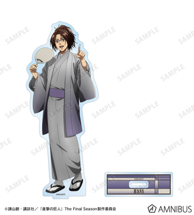 Attack on Titan Kimono Ver. BIG Acrylic Stands - Hange Zoe, official view 2