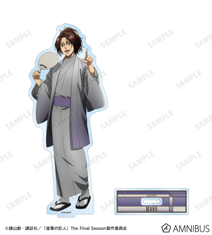 Attack on Titan Kimono Ver. BIG Acrylic Stands - Hange Zoe, official view 2