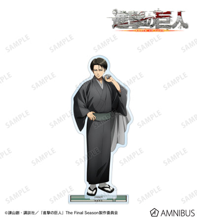 Attack on Titan Kimono Ver. BIG Acrylic Stands - Levi Ackerman, official view 1