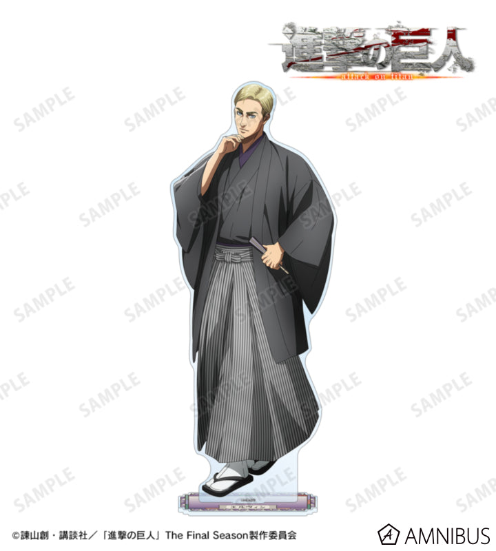 Attack on Titan Kimono Ver. Extra Large Acrylic Stands - Erwin Smith, official view 1
