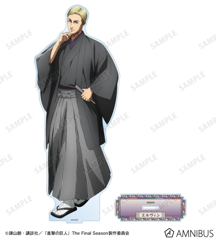 Attack on Titan Kimono Ver. Extra Large Acrylic Stands - Erwin Smith, official view 2
