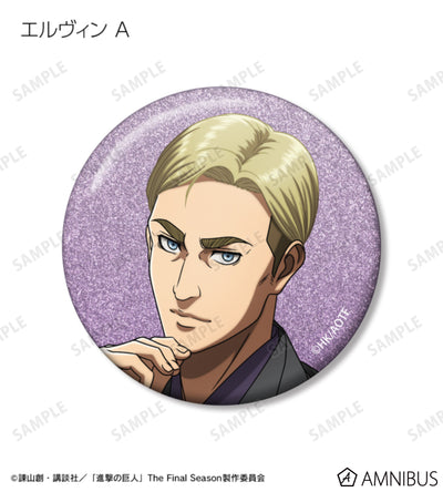 Attack on Titan Kimono Ver. Trading Glitter Badges - Erwin Smith (Design A)