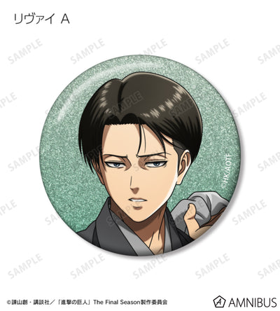 Attack on Titan Kimono Ver. Trading Glitter Badges - Levi Ackerman (Design A)