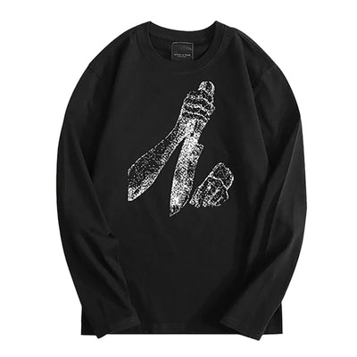 Attack on Titan Alternative Fear - Levi Ackerman Keep Fighting Long-Sleeve T-Shirt - product view