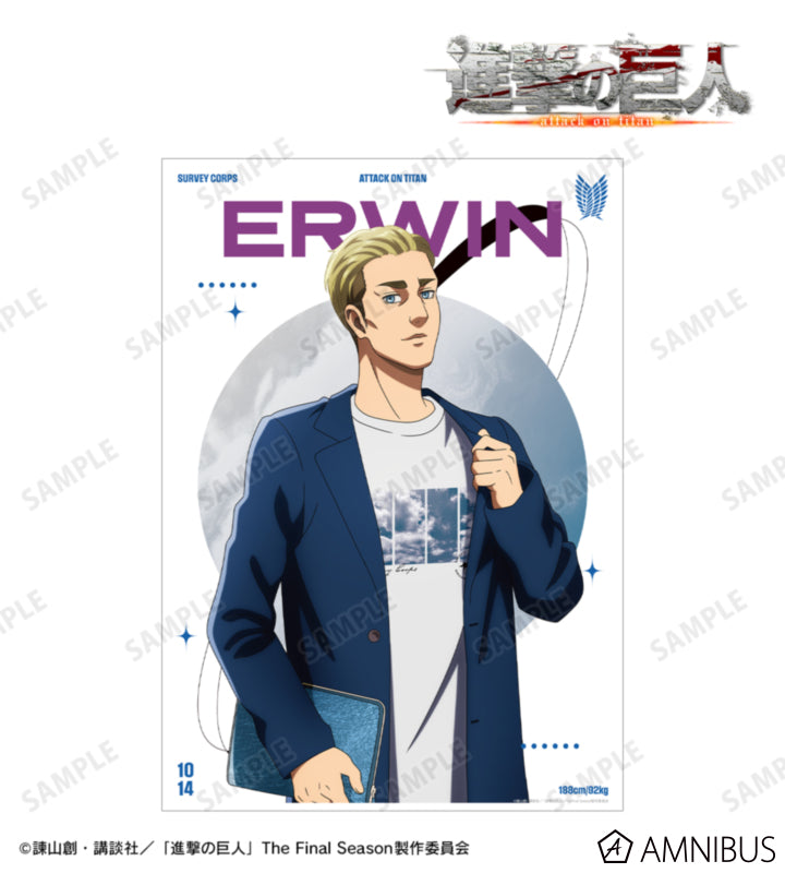 Attack on Titan Similar Look Ver. Vol. 2 - A3 Matte Posters Erwin Smith, official product view 1