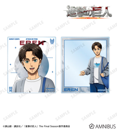 Attack on Titan Similar Look Ver. Vol. 2 - Two-Piece Acrylic Card Sets Eren Yeager, official product view 1