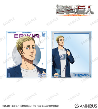 Attack on Titan Similar Look Ver. Vol. 2 - Two-Piece Acrylic Card Sets Erwin Smith, official product view 1