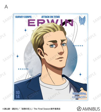 Attack on Titan Similar Look Ver. Vol. 2 - Two-Piece Acrylic Card Sets Erwin Smith, official product view 2