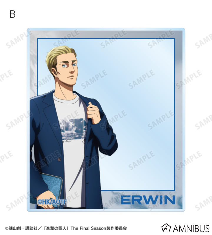Attack on Titan Similar Look Ver. Vol. 2 - Two-Piece Acrylic Card Sets Erwin Smith, official product view 3