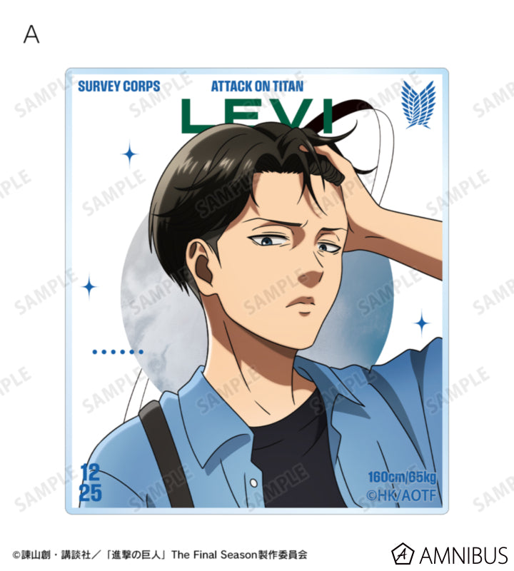 Attack on Titan Similar Look Ver. Vol. 2 - Two-Piece Acrylic Card Sets Levi Ackerman, official product view 2